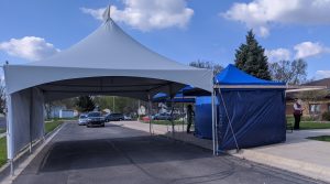 Packard opens a drive-thru COVID-19 testing site