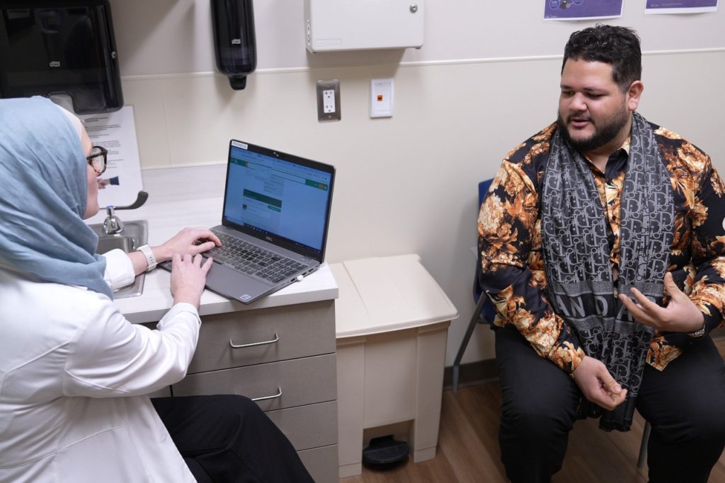 physician and patient