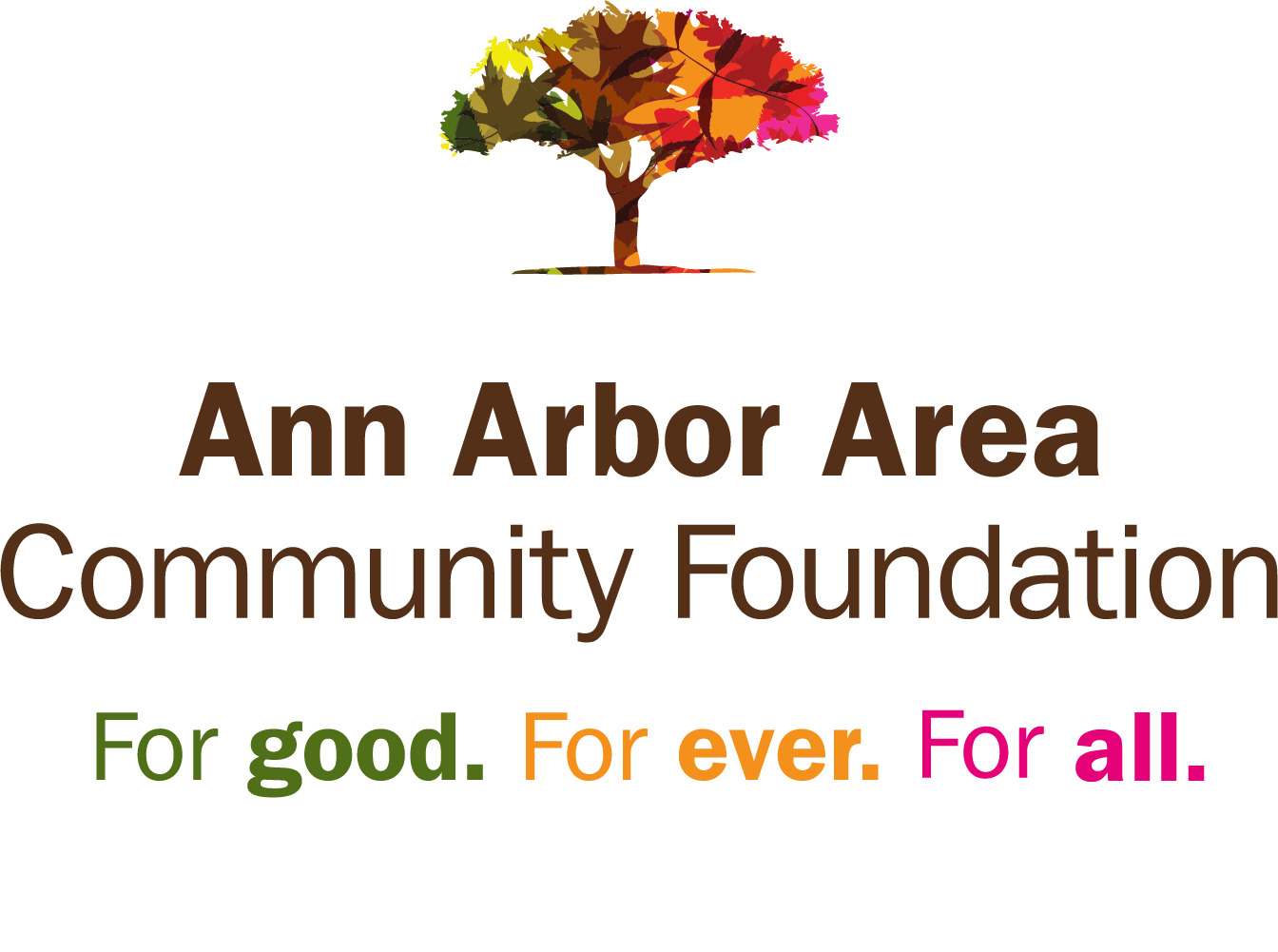 Ann Arbor Area Community Foundation - For good. For ever. For all. logo